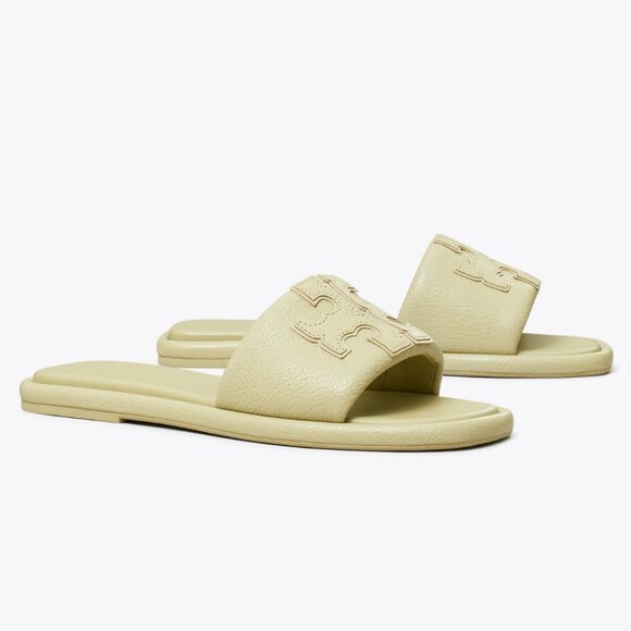 Tory Burch  DOUBLE T SPORT SLIDE  Flat Sandals - Picture 2 of 4